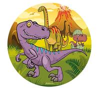 Dekora - Disco di Carta Commestibile da Dinosauro, Ideale per la Decorazione di Torte di Compleanno - 20 cm