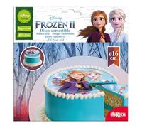 dekora- Decorazione per Torta Disney Frozen in Ostia Senza Zucchero, 16 cm, 1 Stück (1er Pack), 231347