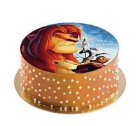 dekora - Disco di Carta Commestible per torte del Re Leone, Ideale per la Decorazione di Torte di Compleanno - 20 cm