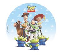 dekora - Disco in Ostia Commestibile Toy Story Woody e Buzz Lightyear Ø20 cm - Decorazione per Torta di Compleanno Bambini - Cialda per Torte Senza Glutine - Adatta ai Vegetariani - 1 Unità