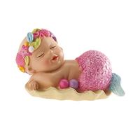 dekora - Figura Decorativa, Decorazioni torta battesimo bimba, Realizzata in Resina, Altezza 10 cm, Cake topper battesimo e Baby shower dal Design Dettagliato, Addobbi Adatto al Contatto Alimentare
