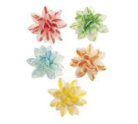 dekora - Fiori commestibili per torte - 10 dalie in cialda, 7 cm, Senza zucchero, glutine e lattosio, Colori Assortiti - Decorazioni commestibili per Cupcake, Matrimonio, Compleanno, Battesimo