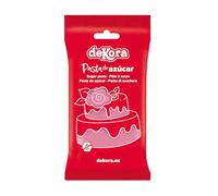 Dekora - Fondant Rosa | Pasta di Zucchero per Torte - Copertura per Biscotti, Torte, Pasticcini o Cupcakes con la quale é Possibile Creare Qualsiasi Tipo di Decorazione - 250 gr