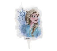 dekora Elsa-Candela di compleanno 2D per torte per bambini, 7,5 cm, (specifico), Multicolore, 346228