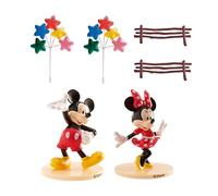 dekora Kit Decorazione Torta Topolino e Minnie, Multicolore, Carta, Taglia Unica