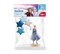 Dekora - Kit Frozen - Decorazione della torta di compleanno Elsa - Topper per torta 3 pezzi - Decorazione torta per bambini o dessert