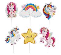 dekora - Kit per Preparare e Decorare Cupcakes di Unicorno Tesia in Carta - 6 Modelli 30 Unità