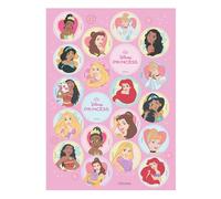 Dekora, Mini Dischi di Ostia di Principesse Disney, Decorazioni Commestibili per Cupcake, Biscotti e Muffin, Merende e Feste per Bambini, Dischi da 3,4 CM