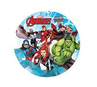 Dekora - Ostia Decorativa per Torta di Compleanno per Bambini con Raffigurazione degli Avengers - 15,5 cm