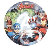 dekora - Ostie per Torte di Compleanno Avengers da 20cm, Cialda per torta per bambini - Decorazioni Commestibili per Torte - Senza Glutine e Senza Lattosio - Adatto ai Vegetariani