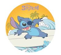 Dekora - Ostie per Torte di Compleanno per Bambina - Cialda per Torta di Stitch da 20 cm - Decorazioni Commestibili per Torte - Senza Glutine e Senza Lattosio - Adatto ai Vegetariani