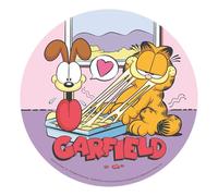 Dekora - Ostie per Torte di Compleanno per Bambini - Cialda per Torta di Garfield da 20 cm - Decorazioni Commestibili per Torte - Senza Glutine e Senza Lattosio - Adatto ai Vegetariani