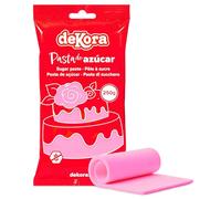 dekora - Pasta di Zucchero Rosa 250g - Sugar Paste - Pasta zucchero per torte - facile da usare - Kosher, Halal e Senza Glutine