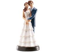 dekora - Decorazione per Torte di Matrimonio - Figura di Sposi Laura e Alvaro 18 cm