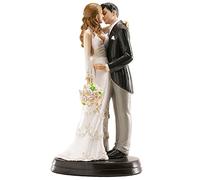dekora - Decorazione per Torte di Matrimonio - Figura di Sposi Maria e Juan 18 cm