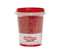 dekora - Sprinkles di zucchero a forma di cuore rossi, 1 kg - Codette e zuccherini per decorare torte, cupcake e dolci - Ideali per San Valentino