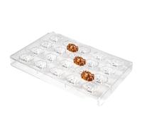 dekora - Stampo a Forma di Ragno Halloween per Cioccolato e Cioccolatini - Stampi Riutilizzabili in policarbonato per Pasticceria e Dolci - 20 Cavità 3,4 x 2,6 cm