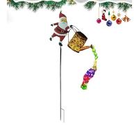 Dekorative Solar-Gießkannenbeleuchtung - Wasserdichte Weihnachtsmann-Gartenleuchte, LED-Solar-Außendekoration | Ideal für Gehwege, Höfe, Hinterhöfe, Terrassen, Balkone, Veranden und Patios