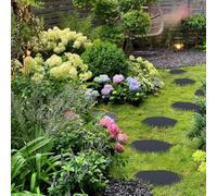 Dekorative Stepping Stones | Outdoor Pflastersteine mit Erdankern | Vielseitige dekorative Stepping Stones aus PP-Harz - ideal zur Gestaltung von Gartenwegen, Terrassen und Poolbereichen.