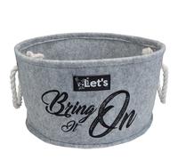 Dekorativer Hundespielzeug Korb "Let's Bring It On" - Aufbewahrungsbox