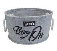 Dekorativer Hundespielzeug Korb "Let's Bring It On" - Aufbewahrungsbox