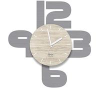 DEKORI Orologio da parete con numeri silenzioso. Quadrante in rilievo, effetto 3D. Arreda con stile ogni ambiente della casa: cucina, soggiorno, camera da letto. Prodotto in Italia