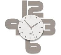 DEKORI Orologio da parete con numeri silenzioso. Quadrante in rilievo, effetto 3D. Arreda con stile ogni ambiente della casa: cucina, soggiorno, camera da letto. Prodotto in Italia