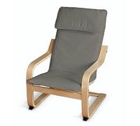 Dekoria Cuscino di ricambio per seggiolino per bambini Poäng Copertura modello Poäng grigio