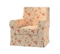 Dekoria Fodera per poltrona sostitutiva Ektorp Jennylund Modellino Ektorp con fiori su sfondo crema