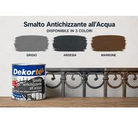 Dekortè SMALTO ANTICHIZZANTE all'Acqua Antiruggine pronto uso 500 ML