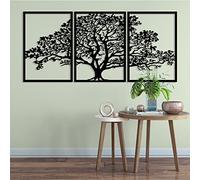 DEKORY Wall Art - Albero della vita in metallo, decorazione da parete in metallo Art da parete in metallo decorativo per interni, 198 x 91 cm (78 x 35,8")