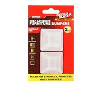 Dekton Geckogrip - Set di 2 paraurti trasparenti grandi, piedini in gomma trasparente, cuscinetti adesivi per paraurti, paraurti autoadesivi, paraurti per porte e armadi, 8,5 x 2,5 mm, tenuta forte