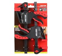 Dekton Set di 2 morsetti da 15,2 cm, morsetti a molla resistenti e durevoli, presa sicura per lavori di falegnameria, artigianato e progetti fai da te, morsetti multiuso per casa, officina e garage,