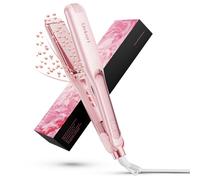 Dekuri piastra capelli, piastra larga 42 mm, piastra per capelli in ceramica a base d'acqua senza attrito per capelli lisci e setosi