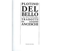 Del bello e del bello intelligibile.