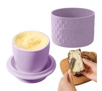 Del Burro - Coperchio In Silicone E Contenitore Lavabile In Lavastoviglie - Conservatore Di Burro Da Bancone | Per Cucina Casa Uso Interno Panettieri Cuochi Regalo Per L'Inaugurazione Della Casa Pasqu