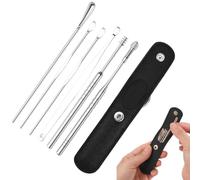 Del Cervello - Set Di Orecchie E Curette Da 6 Pezzi | Strumenti Per La Pulizia 'orecchio Per E Rimozione Efficace Della Cera Per Le Orecchie, Ideali Per Adulti, Bambini, Famiglie