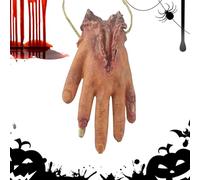 del corpo insanguinate di Halloween, del corpo sanguinanti - spaventose dita finte bulbi oculari oggetti di scena horror, set di piedi con mani finte, del corpo morto