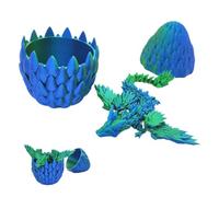 del drago 3D, drago stampato in 3D - Uova a articolazione completa, personaggi da collezione giocattoli del drago, giocattoli da scrivania per bambini adulti