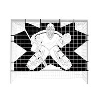 del goal per goal di hockey - Attrezzatura per l'allenamento sparatutto | Accessorio per la pratica target per il portiere netto di hockey per gli obiettivi che garantiscono un'eccellente du