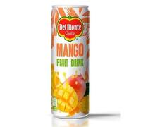 DEL MONTE MANGO FRUIT DRINK | 24 Lattine da 240ml | Bevanda Analcolica al Mango con Vitamina C