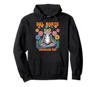 del Norte Colorado USA Psichedelico Frog Chill Zen Design Felpa con Cappuccio
