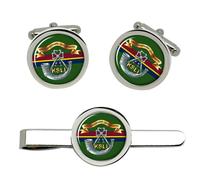 Del Re Shropshire Luce Fanteria, Britannico Militare Gemelli E Fermacravatta Set