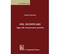 Del significare. Saggi sulla interpretazione giuridica