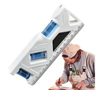 Del Siluro Magnetico - Strumento Di 'ABS | Livellatore Di Bolle Fiale Da 3 Gradi Misuratore Di 'acqua Magnetico Potente Ad Alta Precisione - Righello Anticaduta Portati