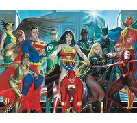 Dela Justice League Character Design di Tela Stampa 60 x 80 Centimetri