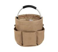 DELAESI Cestino Porta Attrezzi Organizer per Prodotti per la Pulizia Borsa Organizer Pieghevole con Maniglia e 6 Tasche Borsa per Attrezzi da Giardino Cestino Pieghevole per Giardino Bagno Spiaggia