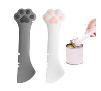 DELAESI Cucchiaio per cibo per gatti, 2 pezzi, cucchiai per gatti, apriscatole, multifunzione, per animali domestici, cucchiai per alimenti