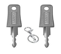 DELAIHUIL 2 Pezzi Multifunzione TSA007 TSA007 Chiavi Set,lucchetto valigia tsa chiave universale per serrature,lucchetti per valigie,argento TSA Chiavi Set per Bagagli Valigia Dogana TSA Lock Keys