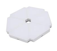 Delaman 6 Set Triangolo LED Light, USB Music Sync RGB Triangolo Wall Light, Metodo di Controllo Triplo Pannello Luminoso, Smart Home Light Panel, Illuminazione RGB Decorativa, Design Moderno